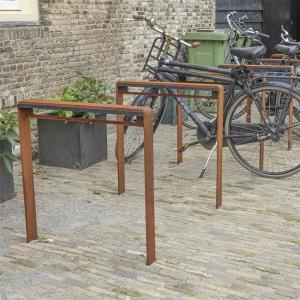 Best Metal Street Landscape Architecture Corten Steel Public Bicycle Racks wholesale