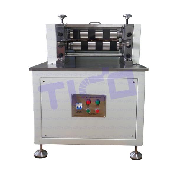 Cheap 350mm Width Cylindrical Cell Lab Equipment Electrode Slitting Machine 1.1KW for sale