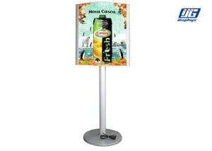 China Silver Frame Double Side Illumination Poster Frames For Indoor Advertising on sale
