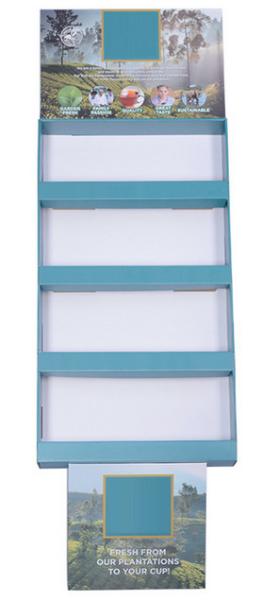Cheap RoHS Cardboard Shelf Display POS Stands CMYK 4C Printing for sale