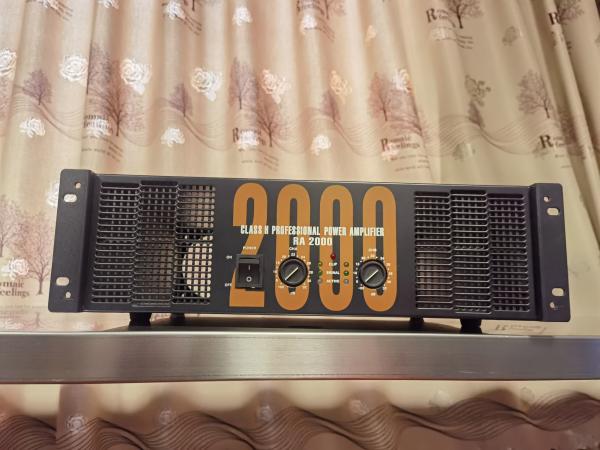 Cheap Home Theatre Public Address System Amplifier 2x200W with Class AB Power Amplifier and Signal Noise Ratio for sale