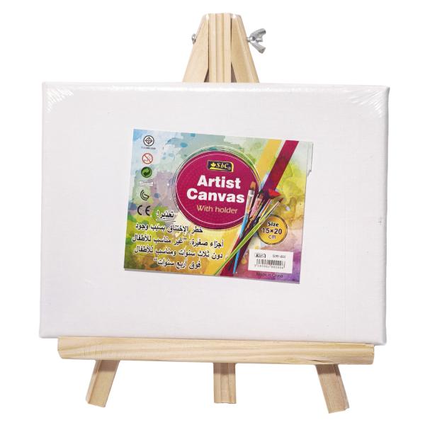 Cheap Tabletop Mini Art Easel And Canvas Set , Canvas Easel Paint Set Custom Size for sale