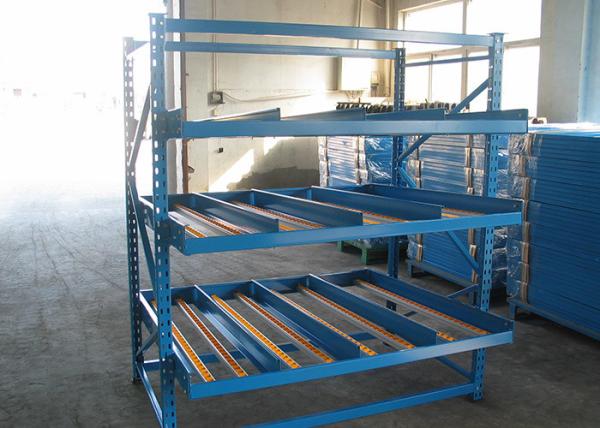 Cheap Automatic Gravity Flow Storage Racks , Carton Flow Shelving Customized Size for sale