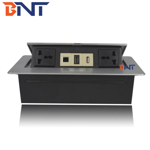 Cheap Desk Pop Up Sockets For Audio Video Solution , Silver Desk Plug Sockets for sale