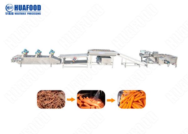 Cheap High Efficiency Potato Processing Machinery  Brush Type Carrot Cleaning Machine for sale