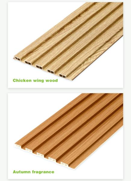 Cheap Recyclable PVC Wall Ceiling Panel WPC Plastic Cladding Wood Composite for sale