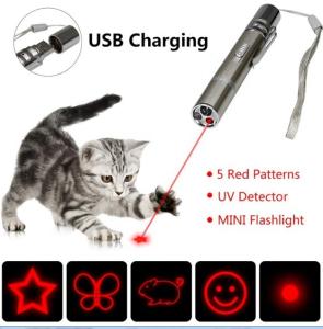 China 7 in 1 Multi Pattern Funny Chaser Toy with Lazer Dot UV Light LED Flashlight Laser Pointer Cat Toy on sale