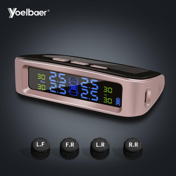 Cheap Wireless TPMS LCD Color Screen Tire Pressure Sensor System IP67 Waterproof for sale