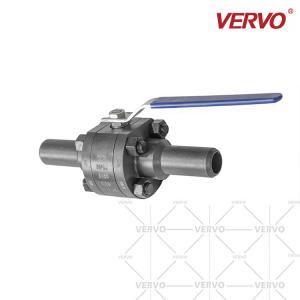 China DN20 Metal Seated Floating Ball Valve Three Piece Ball Valve With Two 100mm Nipples Full Bore Ball Valves Floating Type on sale