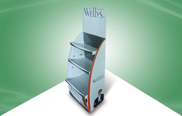 Cheap Portable Adjustable Shelf Pop Cardboard Display For Beauty Care Products for sale