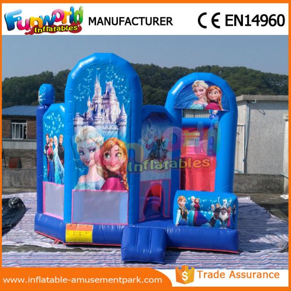 Cheap New Frozen Inflatable Bouncer Slide ,  Inflatable Frozen Combo Slide Castle for sale
