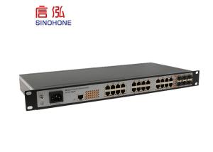 China Gigabit Fiber Optic Network Switch 24 Port 1u Din Rail And Wall Mount Installation on sale