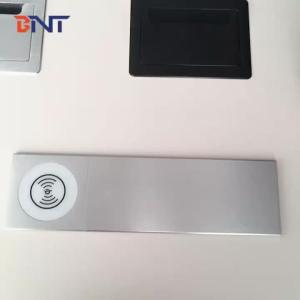 Best BNT Sliding open type hidden desktop socket with wireless charger sliding cover socket wholesale