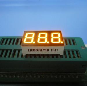 Wide Viewing Angle Triple Digit Seven Segment LED Display For Electric Oven / Microwave