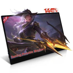 China ODM IPS HDR 144hz Portable Gaming Display Mobile Monitor Type C 17.3inch on sale