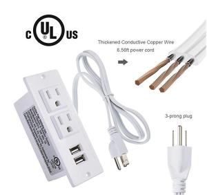 Best Office desktop conference table power socket white embedded power supply board wholesale