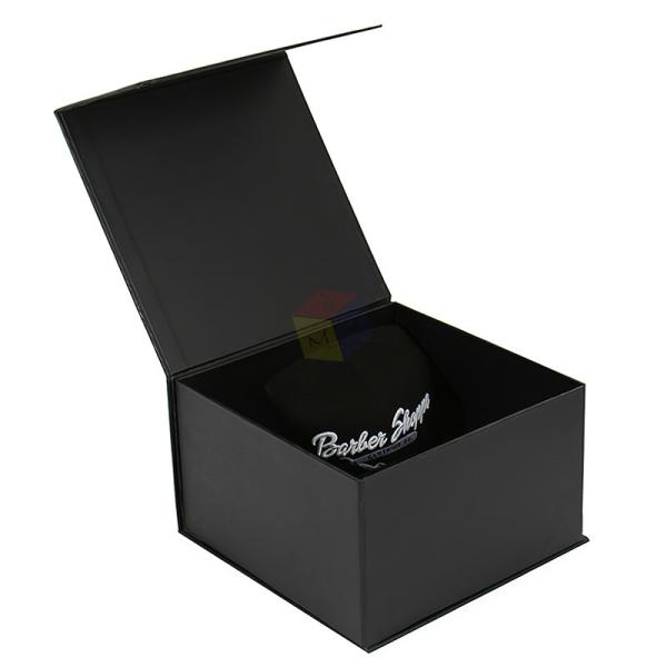 Cheap Personalized Rigid Cardboard Paper Folding Baseball Cap Packaging Box With Custom Stamping Logo for sale
