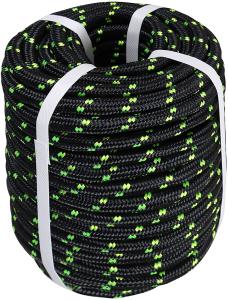 Double Braid Polyester Rope Nylon Pulling Rope Arborist Rigging Multipurpose Bull Rigging 1/2 Inch x 150 Feet