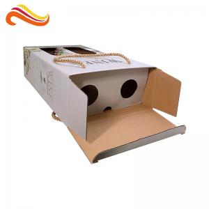Best Coated Cardboard Corrugated Paper Box Wine Bottle Packaging Recycled Materials wholesale
