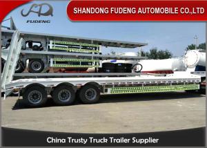 Best Heavy Duty Truck transportation 80 ton Lowbed Semi Trailer Trucks And Trailers wholesale