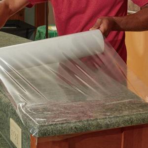 Best Transparent Granite Countertop Protector Marble Floor PE Protect Film Hardwood Plastic Clear Protection Film wholesale