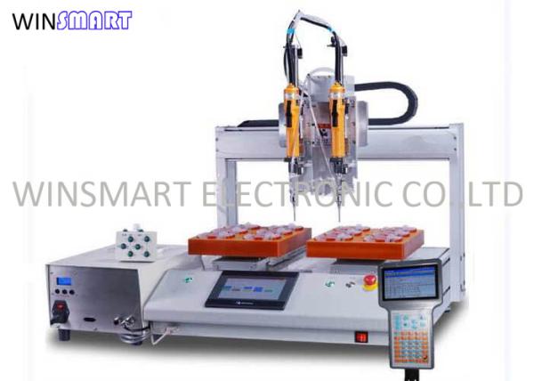 Cheap 6 Kg/Cm2 Automatic Screwdriver Machine 2 Fixture Platform XYZ Control for sale