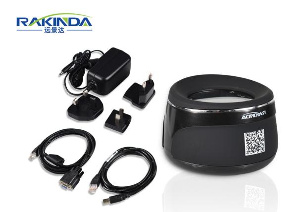Cheap Black Desktop Barcode Scanner Connect to POS Realizing QR Code Payment for sale