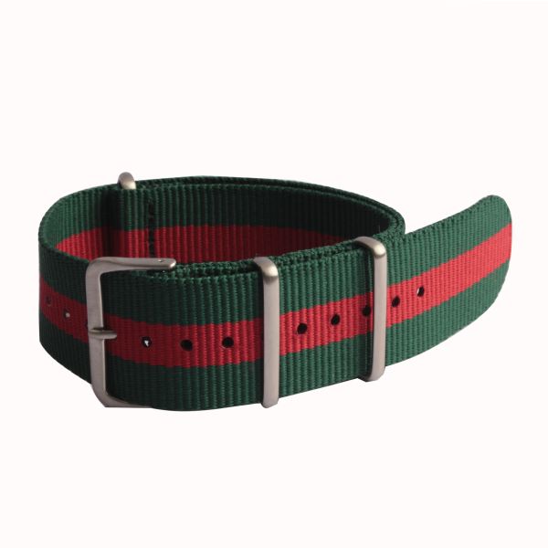 18mm 20mm 22mm 24mm Custom Camouflage One Piece Bronze Plated One Piece Nylon Watch Strap Band