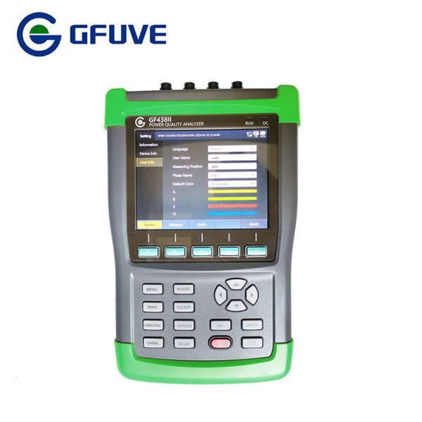 Cheap Green Color Power Quality Analyzer Lightweight Compact Structure Class A Accuracy for sale