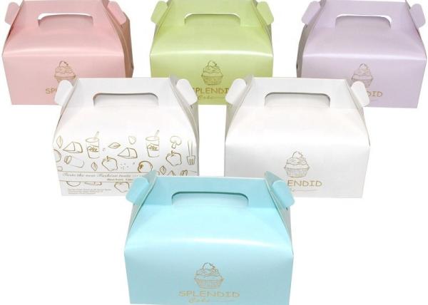 Cheap Custom Printing Paper Birthday Cake Box With Handle Cookies Box for sale
