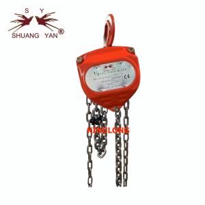 China 0.5 Ton Stainless Steel Chain Pulley Block Hand Operated 3 Meters on sale
