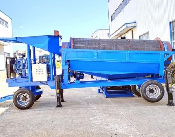 Cheap 10t/H Mobile Gold Wash Plant Alluvial Diamond Mining for sale