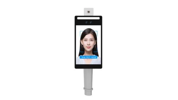 Cheap IP55 Face Recognition Attendance System Stand On Turnstile F2-TH For Temperature Checking for sale