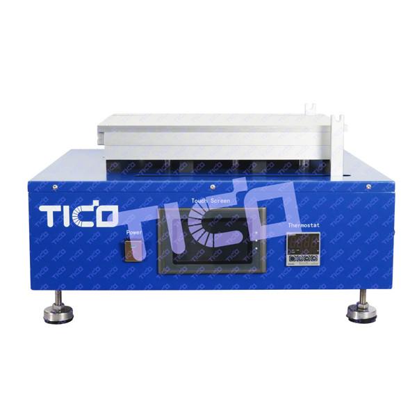 Cheap Touch Screen Controlled 300mm Film Coating Machine With Bottom Heating Device for sale