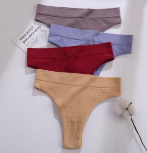 Best Seamless G String Low Rise Sexy Underwear Thong Panties Female Underpants Solid T-Back wholesale
