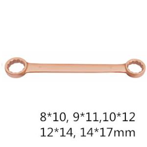 Non sparking Explosion-proof flat double headed box wrench safety toolsTKNo.153A