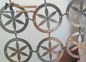 Special Flower Pattern Design Metal Mesh Curtain For Partitions