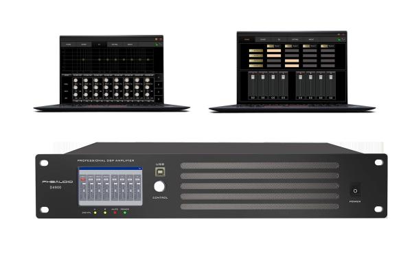 Cheap XLR Input Touch Screen Amplifier EQ , 900W 4 Channel DSP Amplifier for sale