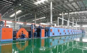 Silk Nylon And Mixed Fabrics 180cm Textile Coating Machine Horizontal Roller Chain