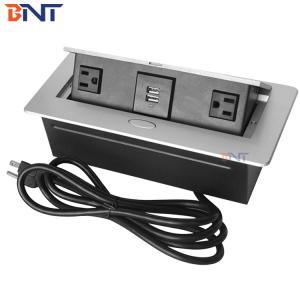 hidden desk type conference table pop up outlet socket with US power