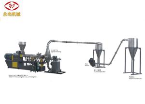 China Hot Cutting Double Screw WPC Extruder Machine 400-500kg/H Capacity Long Span Life on sale
