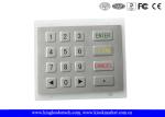 8 Pin SS Industrial Numeric Keypad with Flat Keys and Custom Layout
