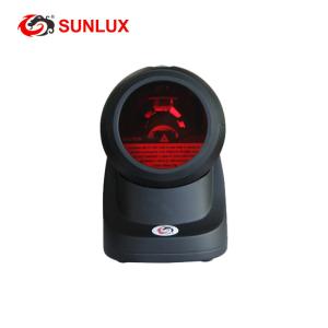 Scan Angle Adjustable Laser Barcode Scanner Multi Directional RS232 Host System
