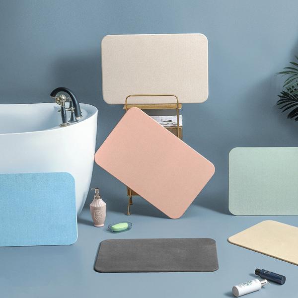 Cheap Make Your Bathroom Safer and More Stylish with Our 40*60cm Non-Slip Diatomite Bath Mat for sale
