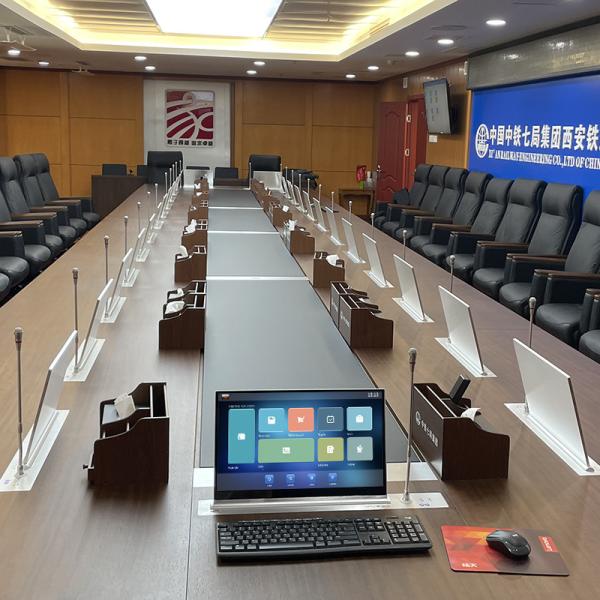 Cheap Customize Hidden Screen Lifter Ultrathin Lcd Monitor Intelligent Paperless Meeting System for sale