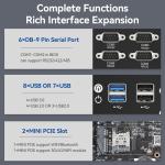 Dual Ethernet 6COM Industrial PC With Intel Core i5 6200U 2Cores 4Threads