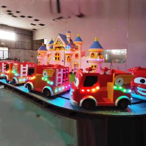 Best Kids Play Equipment Fire Fighting Ride With Beautiful Decorative House wholesale