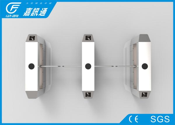 Cheap Turnstile Security Systems Bi - Directional , Rfid Reader Rotating Security Gates for sale