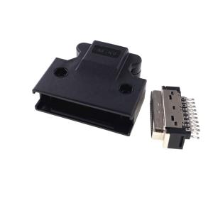 China 36 Pin PBT SCSI Plug Connector MDR D Ribbon Backshell 10136-3000PE 10336-52A0-008 on sale