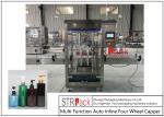 Multi Function Round Bottle Screw Capping Machine Auto Inline Capper Trigger